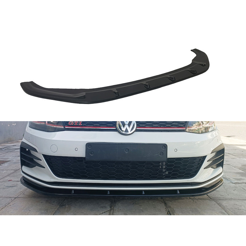 Motordrome, spoiler avant, compatible avec Volkswagen Golf 7.5 GTI 2017-2020 (ABS noir brillant)