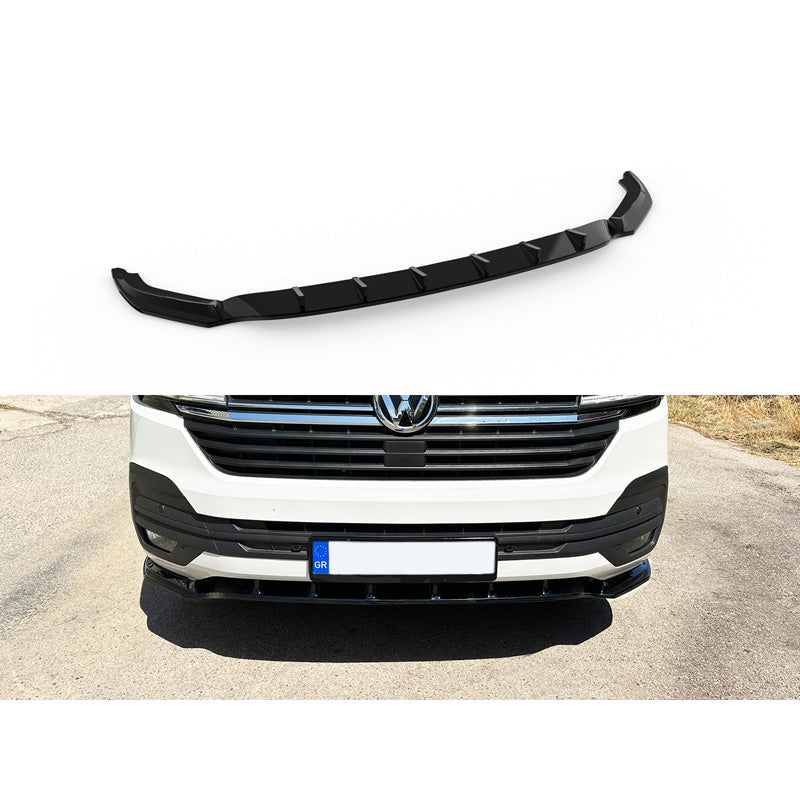 Motordrome, spoiler avant V.2, convient pour Volkswagen Transporter T6.1 2020-2022 (ABS)