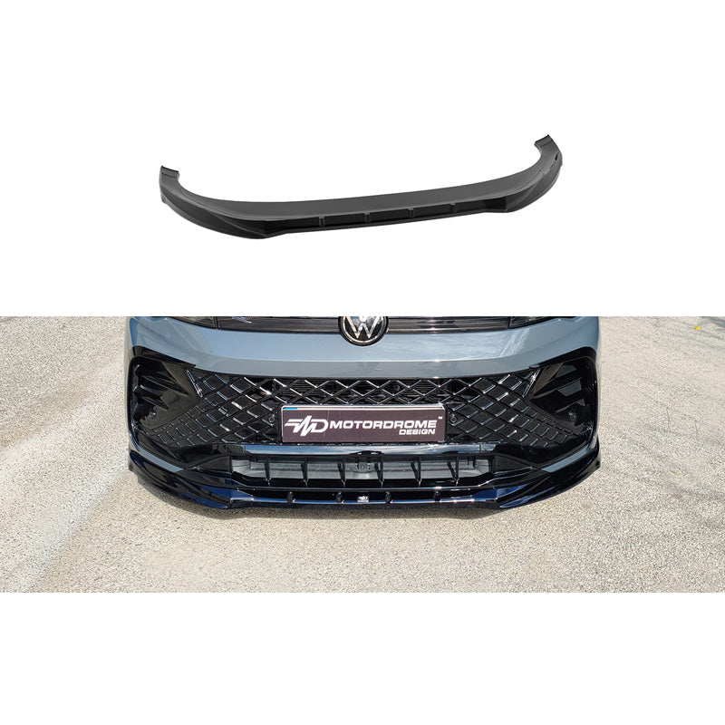 Motordrome, spoiler anteriore, nero lucido, adatta a Volkswagen Tiguan III (CT1) R-Line (2024-)