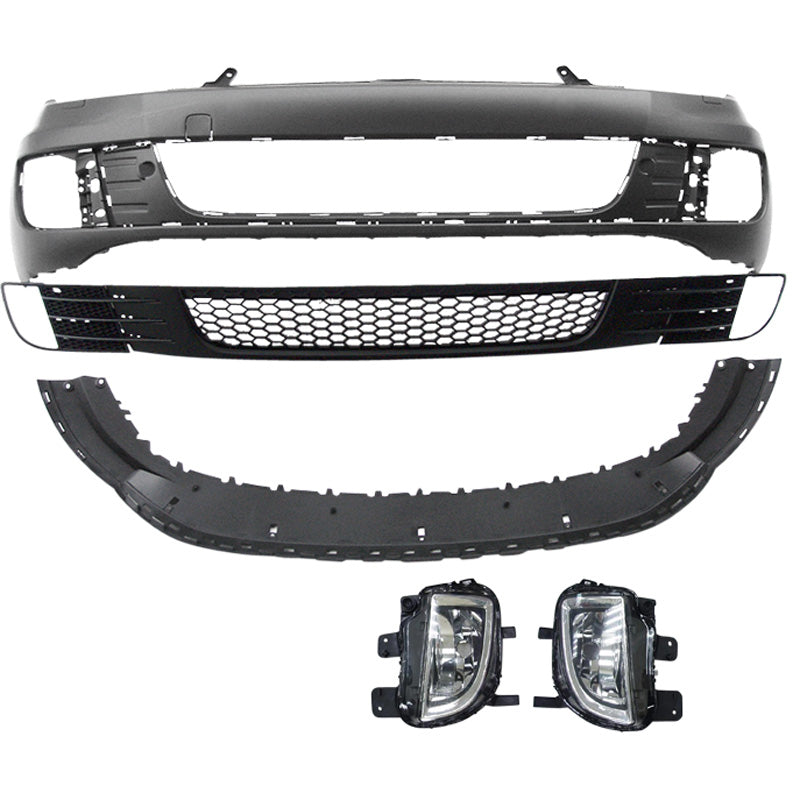 AutoStyle, paragolpes delantero para Volkswagen Golf VI 2008-2012 'GTi-Look' - ABS sin tratar