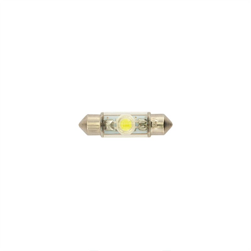 AutoStyle, lampadina LED a siluro 12V effetto xenon bianco 10x37mm - pezzo singolo