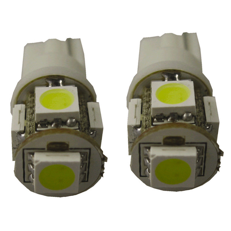 AutoStyle, lampadine LED T-10 12V effetto xenon bianco - set da 2 pz. (5050-3 chips)