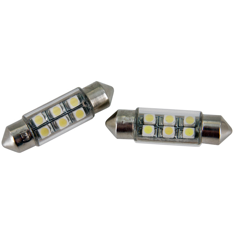 AutoStyle, luce interna LED SMD - bianca - 37x10mm, set da 2 pz.