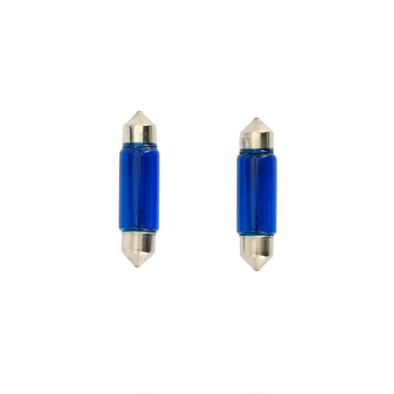 AutoStyle, lampadine a siluro blu 10W/12V 11x39mm - set da 2 pz.