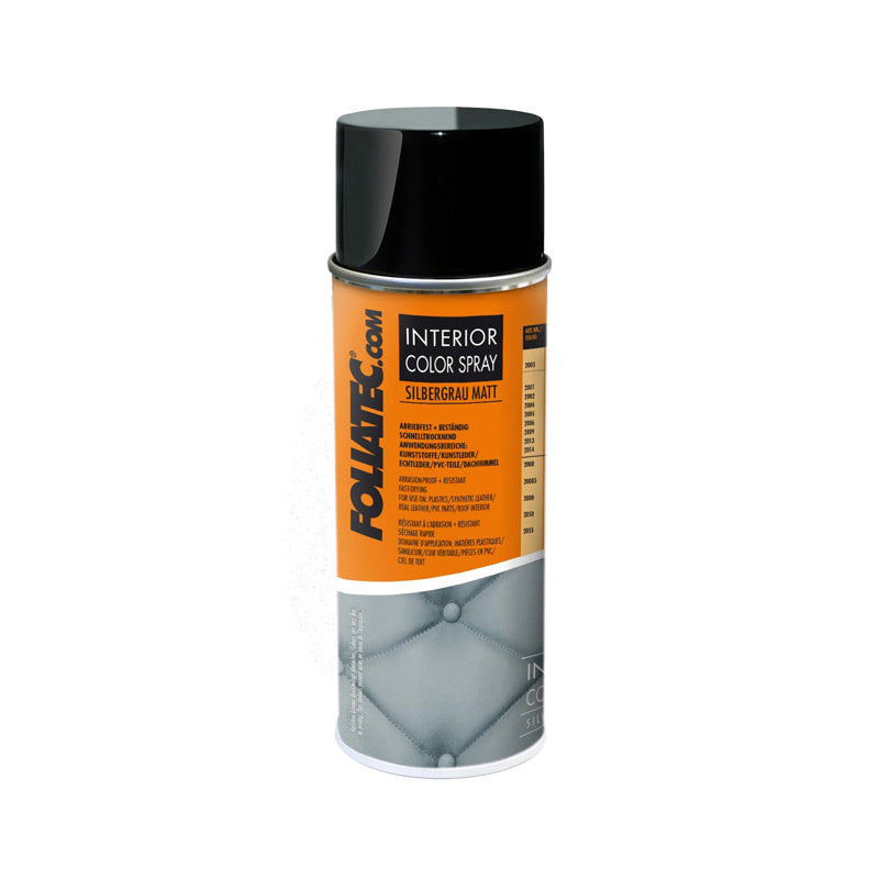 Foliatec, interiérový sprejový lak - Silver grey matt 1x400ml
