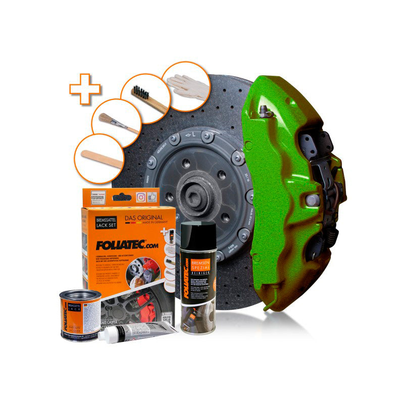 Foliatec, barva na brzdové třmeny, performance green metallic, 3komponentní