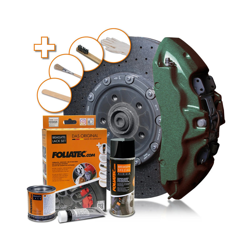 Foliatec, lakování brzdových třmenů,- green hell metalická - 3 komponenty