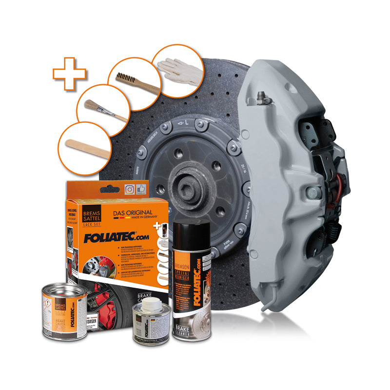 Foliatec, Brake Caliper Coating - circuit grey glossy - 3 Components