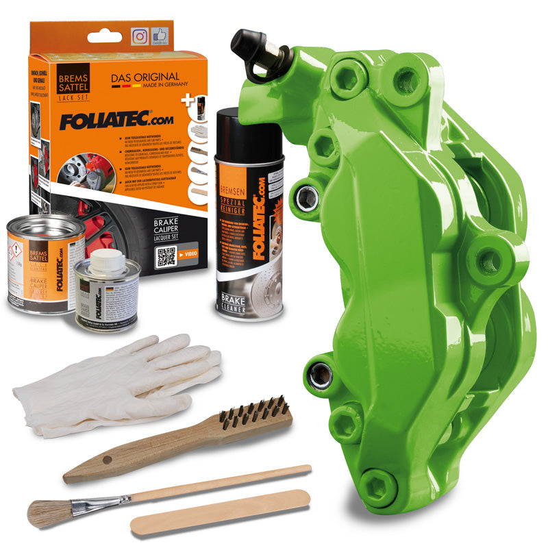 Foliatec, Brake Caliper Coating - power green - 3 Components