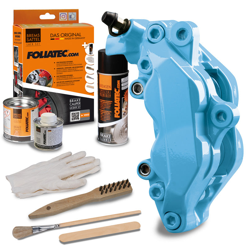 Foliatec, lakování brzdových třmenů,- sky blue - 3 komponenty
