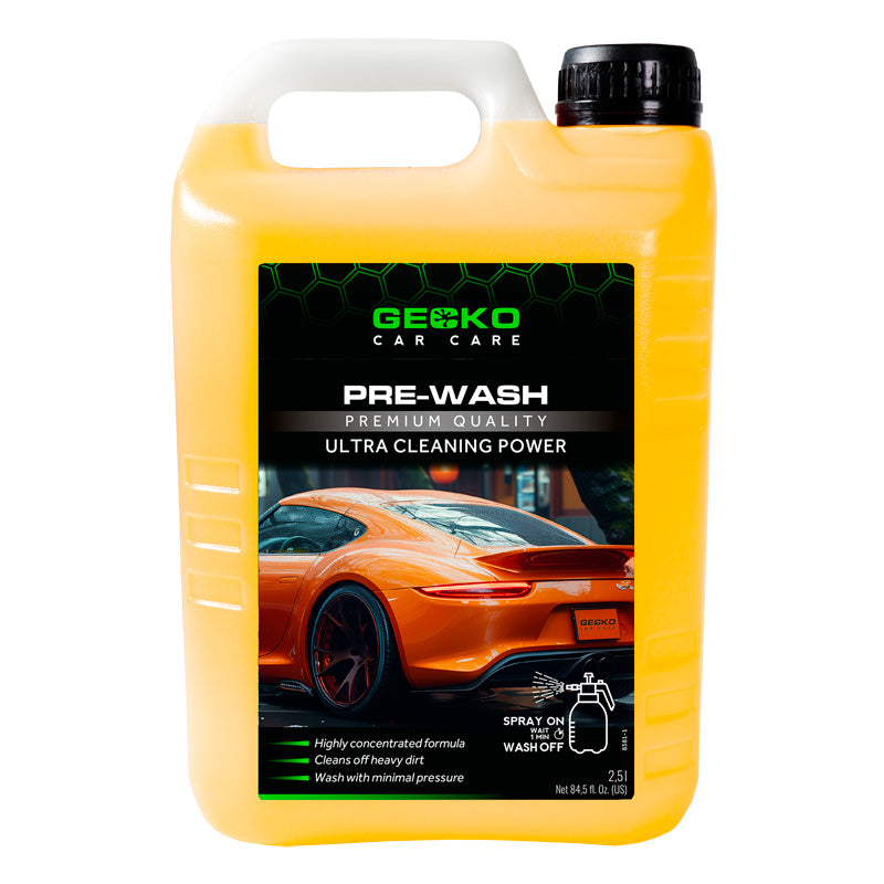 Gecko, Pre-Wash Power Cleaner, Alkaline cleaner, 2.5 liter