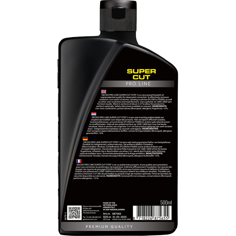 Gecko, PRO Super Cut 676 Step 1, 500ml (silicone free)