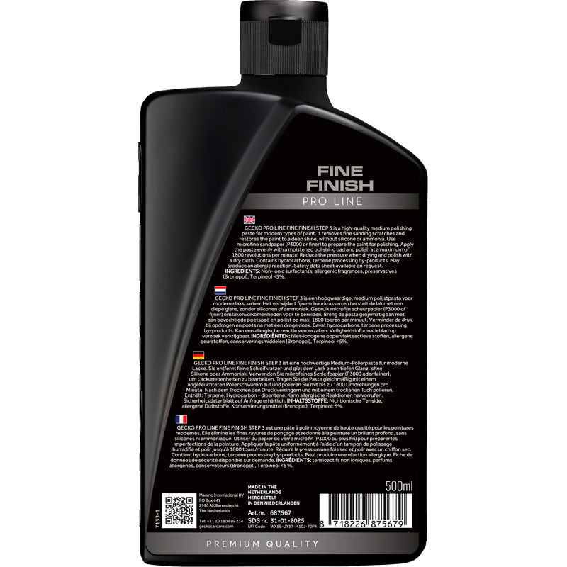 Gecko, Pro Fine Finish 684 STEP 3, 500ml (silicone free)