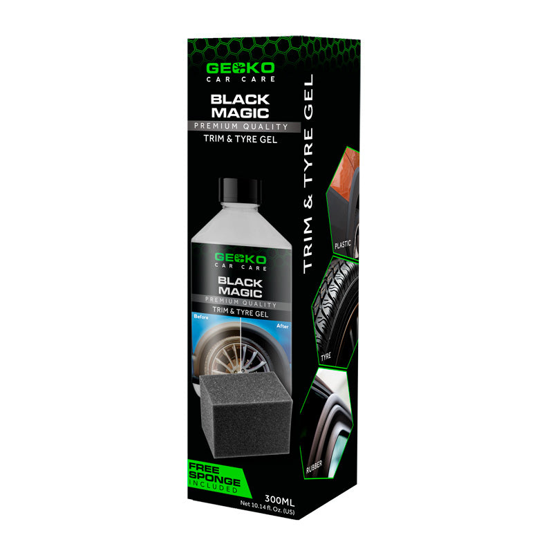Gecko, Black Magic gel na pneumatiky a obložení se houbou, 300ml