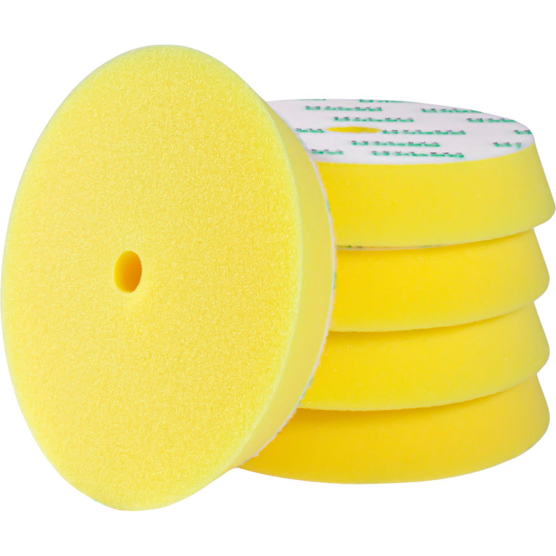 Gecko, Hard Cutting Pad (Yellow) 80mm, 5 stk, 75mm backing plate