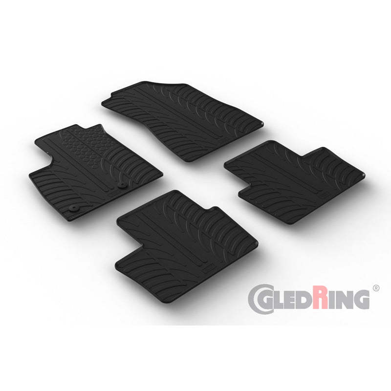 Gledring, Rubber Mats, fits Renault Austral MHEV 2022- (T profile 4 parts)