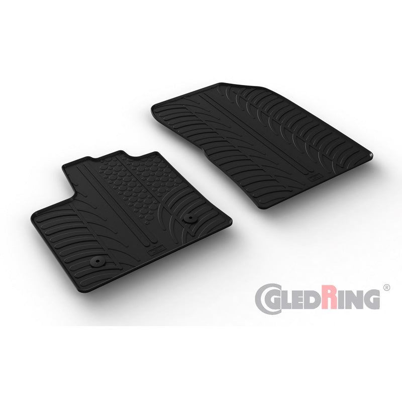 Gledring, Rubber Mats, fits Renault Express Cargo 2021- (T profile 2 parts)