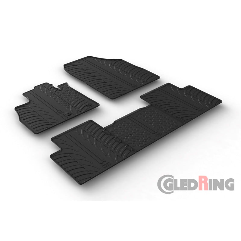 Gledring, Tappetini in gomma, adatti a Renault Scenic IV 11/2016- (profilo T 5 pezzi)