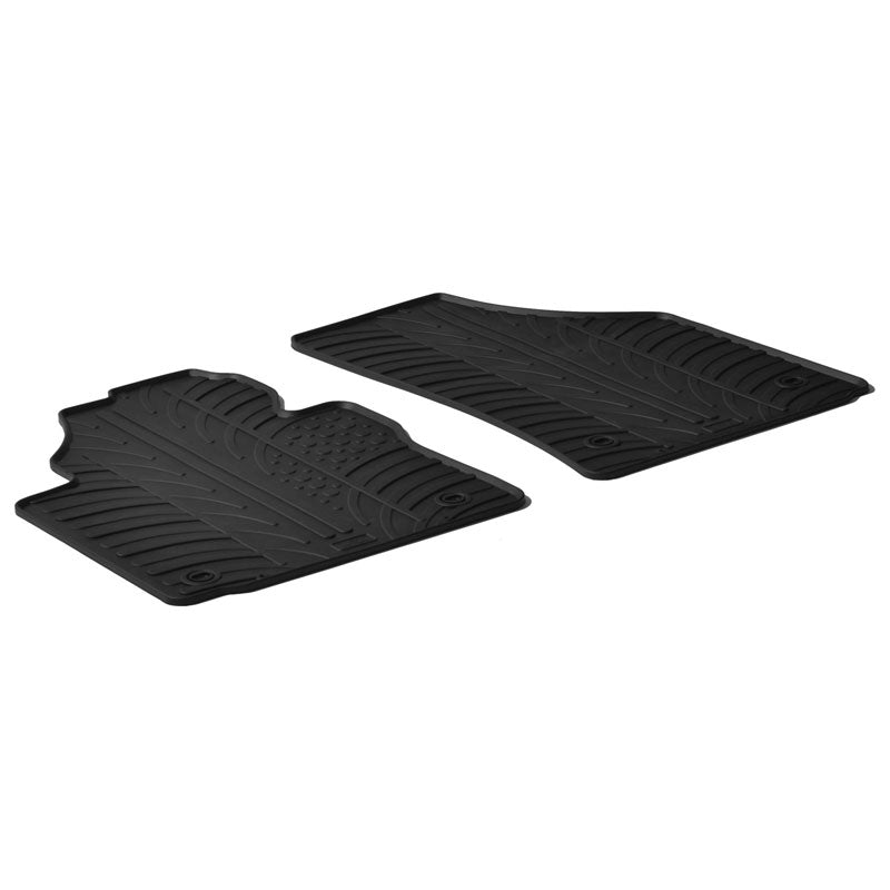 Gledring, gumové autokoberce, vhodné pro Volkswagen Caddy 2004-2015 & 2015-2020 (G profil 2 díly + klipy)