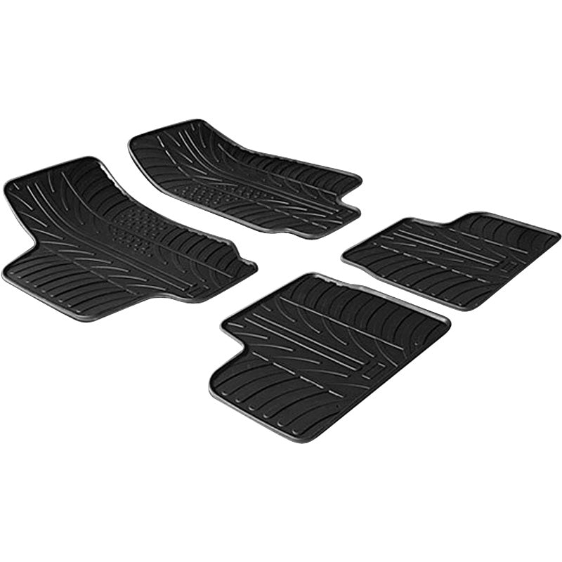 Gledring, alfombrillas de goma, compatible con Opel Astra G 1998-2004 (perfil T 4 piezas)