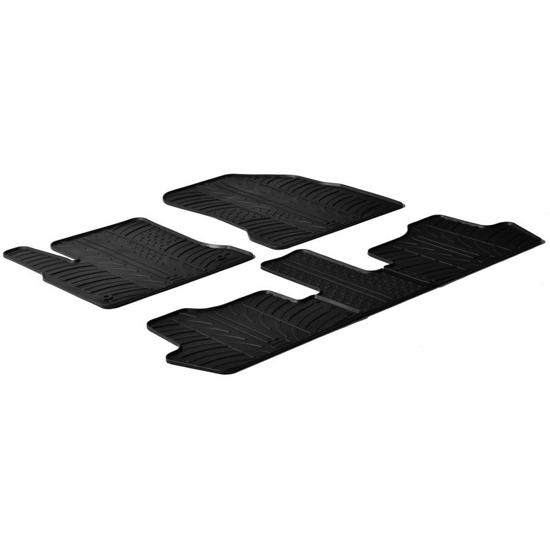 Gledring, gumowe dywaniki, pasują do Citroen C4 Picasso 2006-2013 (profil T, 5-częściowe + klipsy)