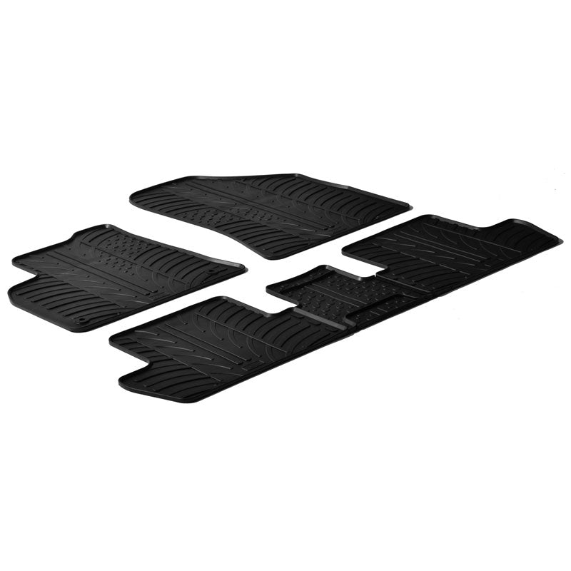 Gledring, gumové autokoberce, vhodné pro Peugeot 3008/5008 2009-2016 (profil T 5 dílů + klipy)