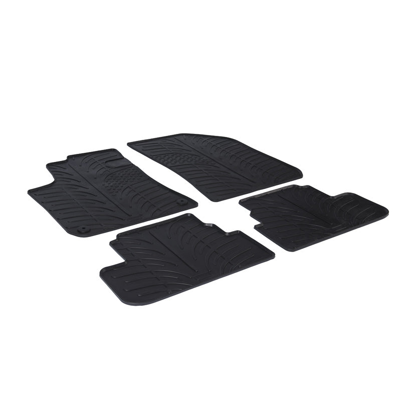 Gledring, rubbermatten, geschikt voor Peugeot 308 5-deurs 2013-2021 (FL-profiel 4 delen + clips)