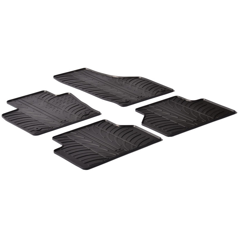 Gledring, Rubber Mats, Fits Audi Q3 2011-2018 (T profile 4 pieces + clips)