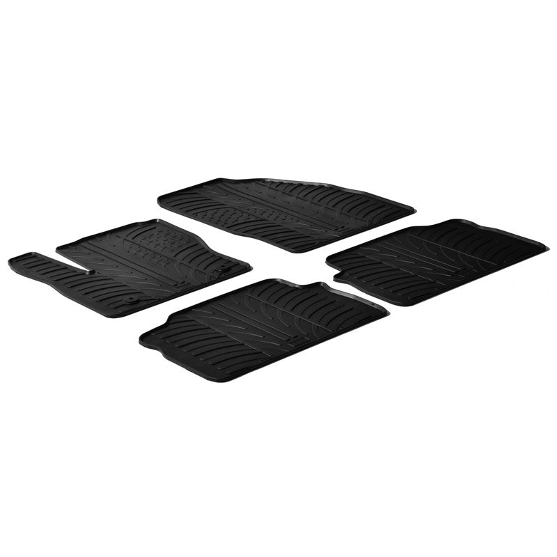 Gledring, alfombrillas de goma, aptas para Ford Kuga 2008-2013 (perfil T 4 piezas + clips)