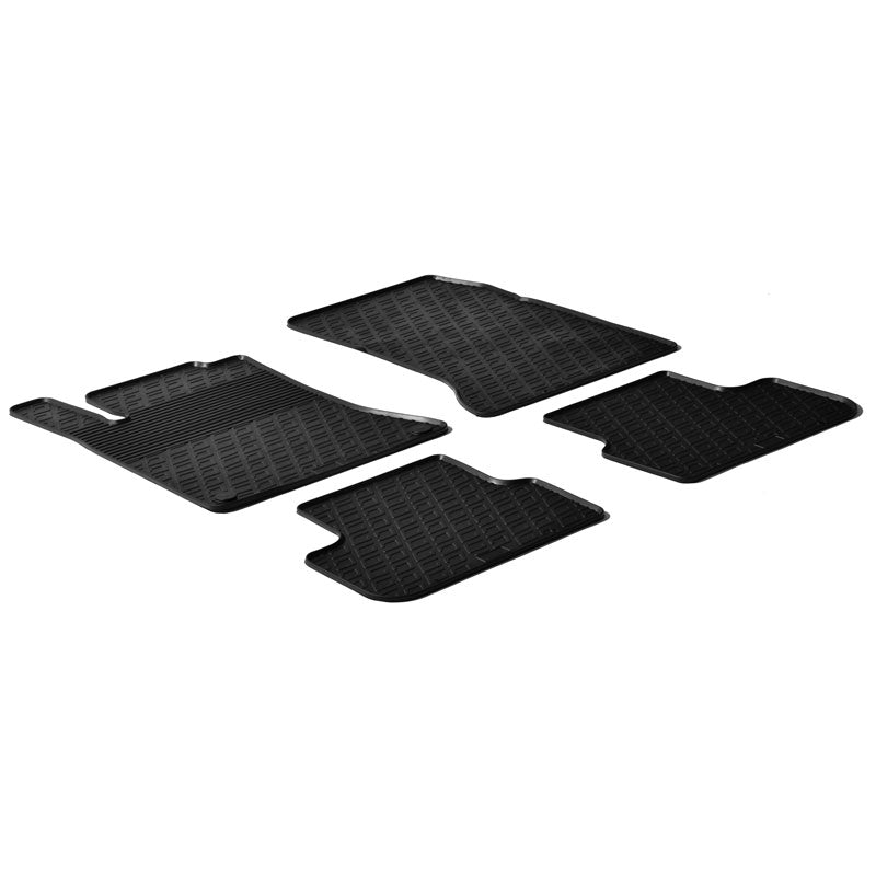 Gledring, tappetini in gomma, compatibili con Mercedes B-Class W246 2011-2019/A-Class W176 2012-2018/CLA/GLA 2014-2020 (profilo G 4 pezzi + clip)