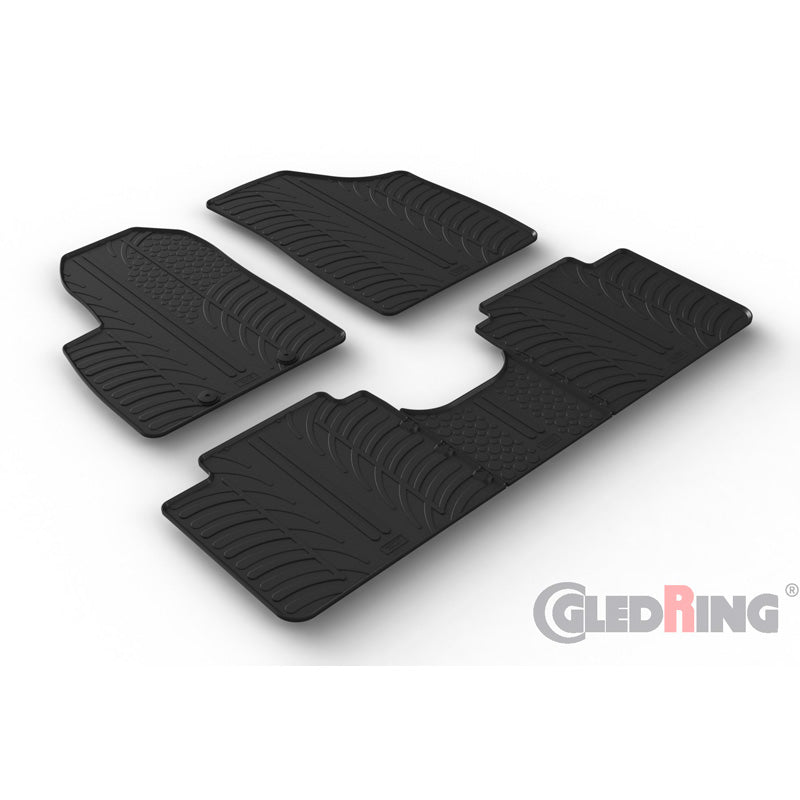 Gledring, tapis en caoutchouc, compatibles avec Forthing T5 Evo 2021- (profil T 5 pièces + clips)
