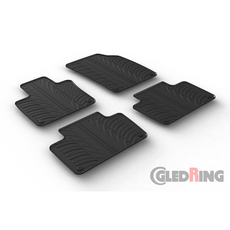 Gledring, dywaniki gumowe, pasują do Volvo XC90 3/2015- (profil T 4 elementy + klipsy)