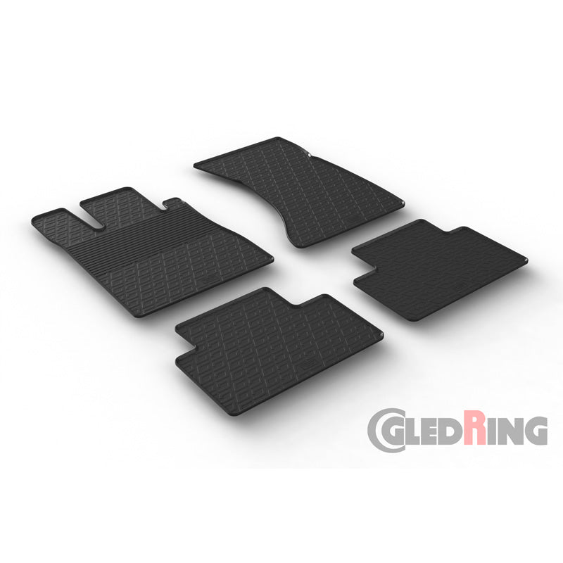Gledring, gumové autokoberce, pasují na Mercedes S-Class W220 1998-2005 (G profil 4 díly)