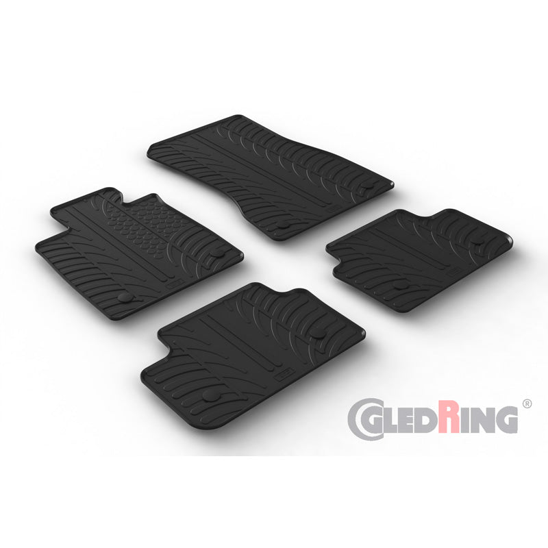 Gledring, dywaniki gumowe, pasuje do BMW 5-Series G60 Sedan 2023- excl. i5 (T profile 4-dele + klipsy)