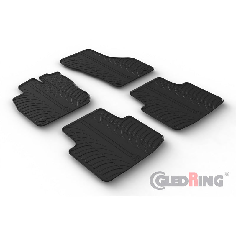 Gledring, tapis en caoutchouc, s'adapte à Volkswagen Passat (CJ5) Variant 2023- (profil T 4 pièces + clips)