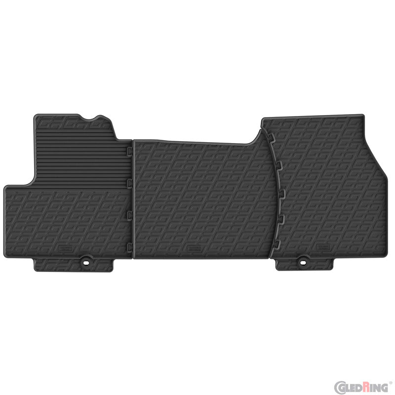 Gledring, zestaw gumowych dywaników, profil G, 3 szt. + klipsy do dywaników, pasuje do Citroën Jumper Cargo & Fiat Ducato Cargo & Peugeot Boxer Cargo & Toyota Proace Max Cargo (2022-)