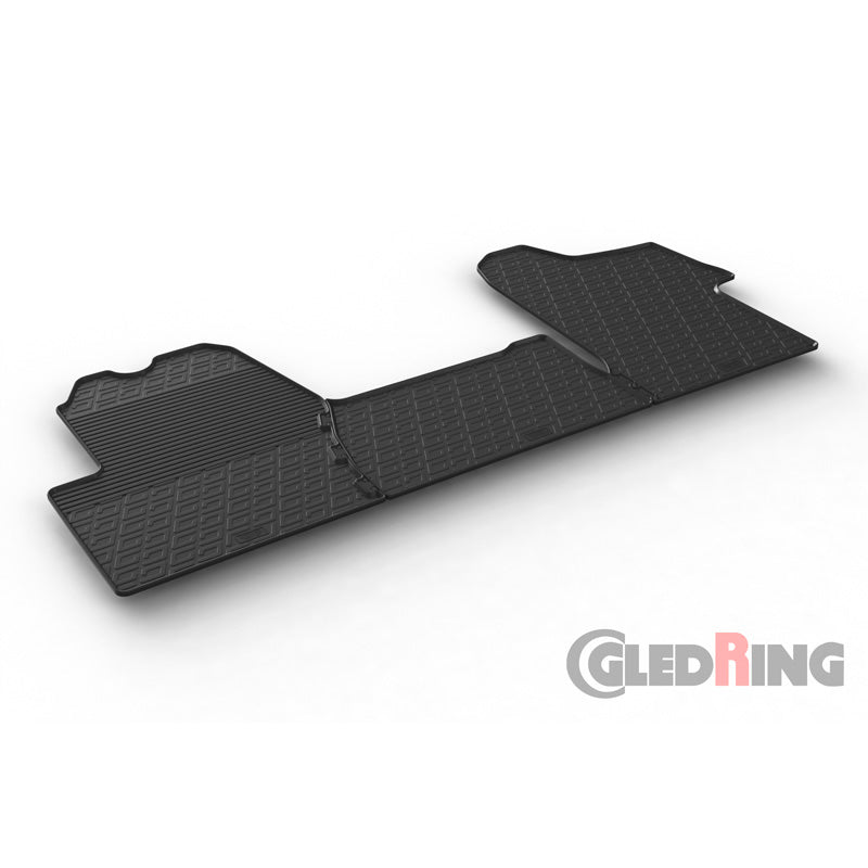 Gledring, tapis en caoutchouc, compatibles avec Opel Movano 2015-2022 & Renault Master 2015-2022 & 2023- (profil G, 3 pièces)