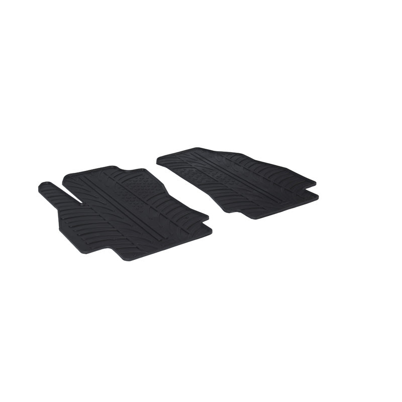 Gledring, alfombrillas de goma, aptas para Citroen Nemo / Peugeot Bipper / Fiat Fiorino 2008- (perfil TK 2 piezas)