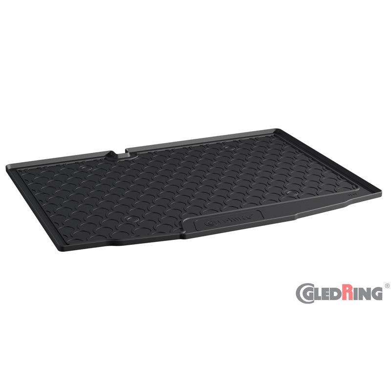 Gledring, rubberen kofferbakmat, past op Skoda Fabia III HB 5-deurs 2014-2021 (onderste laadvloer)
