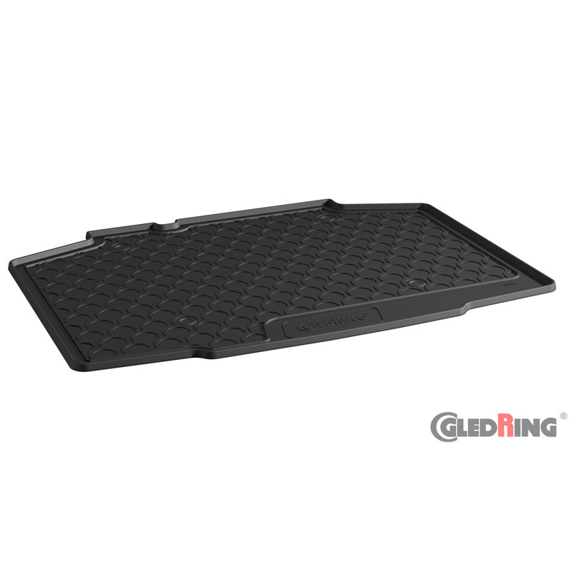 Gledring, rubberen kofferbakmat, past op Skoda Kamiq 9/2019- (onderste laadvloer)