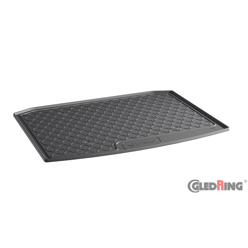 Gledring, rubberen kofferbakmat, past op Skoda Karoq 2WD 7/2017- (onderste bodem)