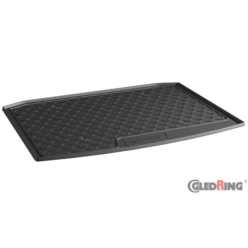 Gledring, rubberen kofferbakmat, past op Skoda Karoq 4WD 7/2017- (onderste bodem)