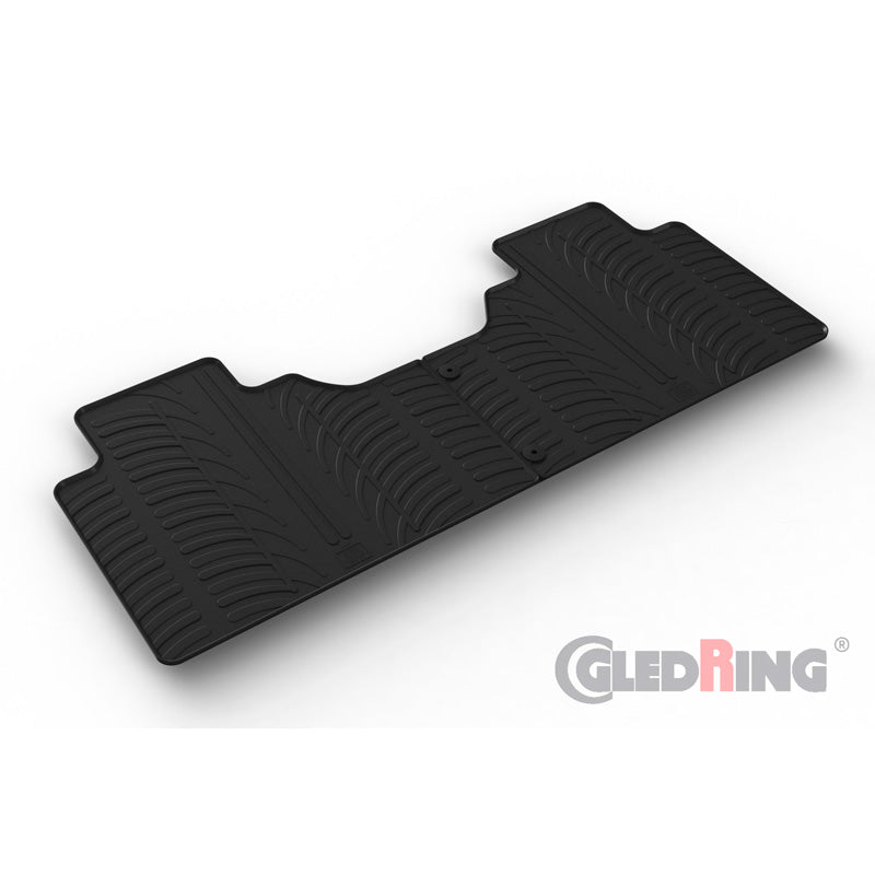 Gledring, tappetino per cassone, compatibile con Ford F-150 & F-250 Super Crew (13&14th Gen.) 2015-2021 & 2021- (profilo a T 2 pezzi + clip)