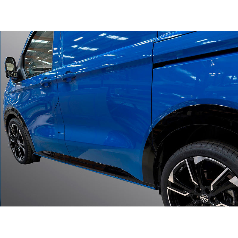 RGM, Modanature carrozzeria, Nero lucido, set da 5 pezzi, adatte a Volkswagen Transporter T7 (2024-) & Ford Transit/Tourneo Custom (2023-), passo corto