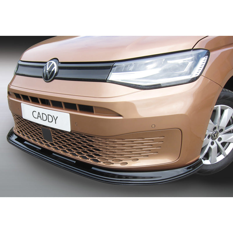 RGM, Dokładka przedniego zderzaka, pasuje do Volkswagen Caddy V Box/MPV 2020- Czarny