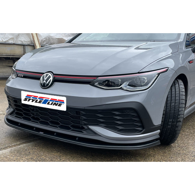 RGM, Spoiler avant, s’adapte à Volkswagen Golf VIII Hatchback GTi/R-Line 09/2020- - Noir (ABS)