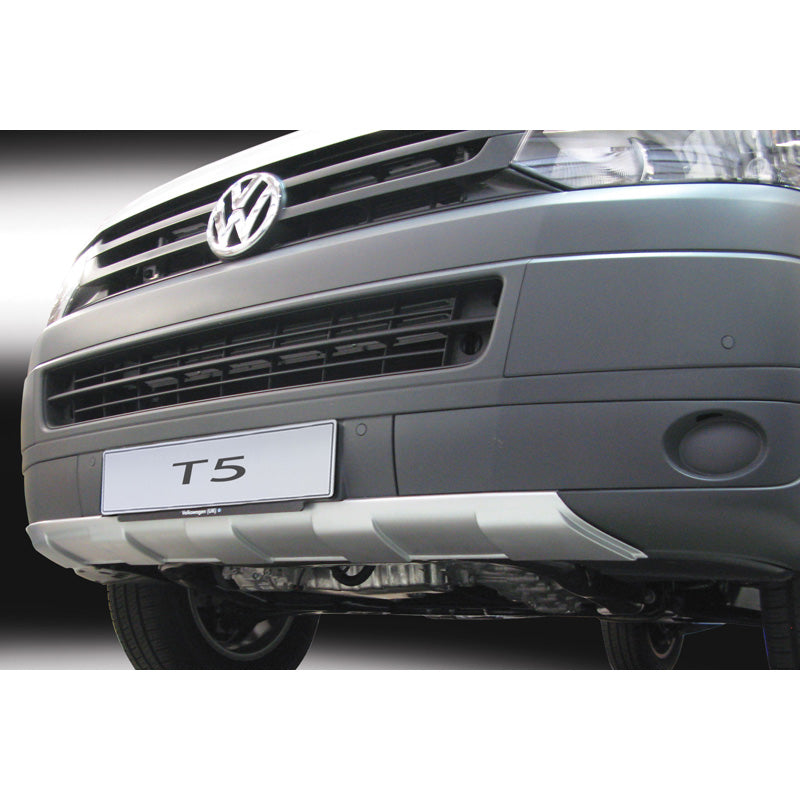 RGM, přední spoiler „Skid-Plate“, pasuje pro Volkswagen Transporter T5 Facelift 2010-2015 - stříbrná (ABS)