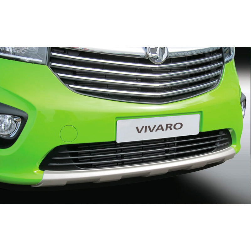 RGM, spoiler anteriore "Skid-Plate", adatto per Opel Vivaro 2014-2019 Argento (ABS)
