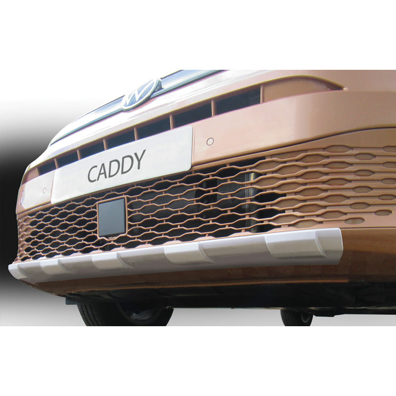 RGM, Front spoiler 'Skid-Plate', passer til Volkswagen Caddy V Box/MPV 2020- Silver (ABS)