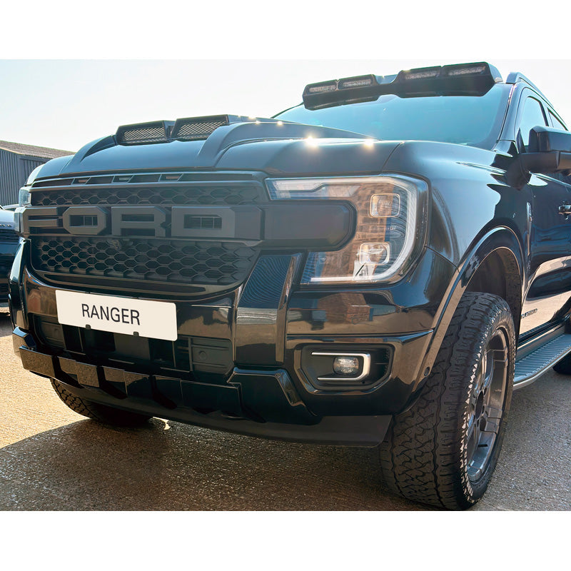 RGM, Skid-Plate, ABS nero lucido, adatto a Ford Ranger Platinum / Tremor / XL / XL (2024-)